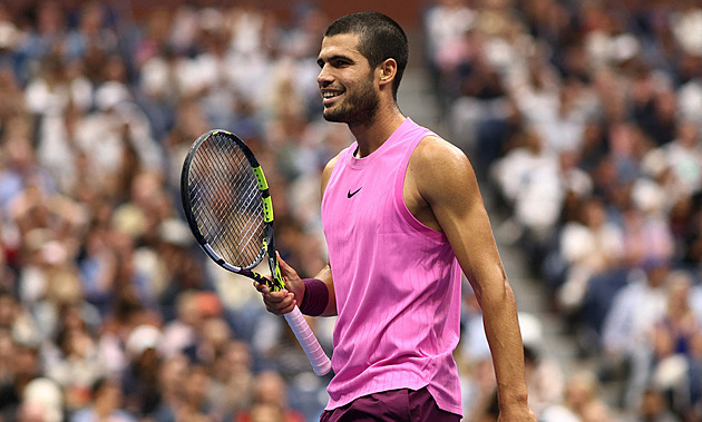 US Open ONLINE: Boj o titul i post jedničky.  Alcaraz opět vede, třetí sadu vyhrál jasně