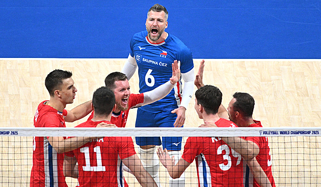 Volejbal ONLINE: Češi bojují o bronz z MS. Druhý set otočili, ve třetím srovnávají