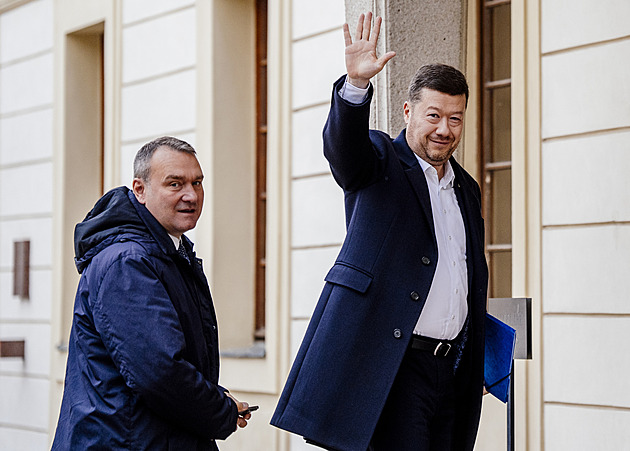 ONLINE: SPD chce minimálně jedno ministerstvo, řekl Okamura po jednání s Pavlem