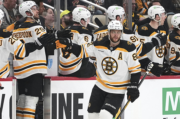 Pastrňák třemi body režíroval výhru, Tomášek se prosadil v premiéře