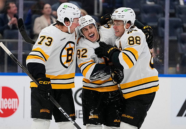 Pastrňák s Nečasem asistovali, tři čeští gólmani v NHL brali výhru