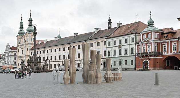 Vázy, hold kubismu. Hradec ukázal vítězný návrh kašny pro Velké náměstí