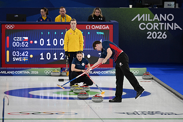 I druhý olympijský zápas končí prohrou. Curleři nestačili na Švédy