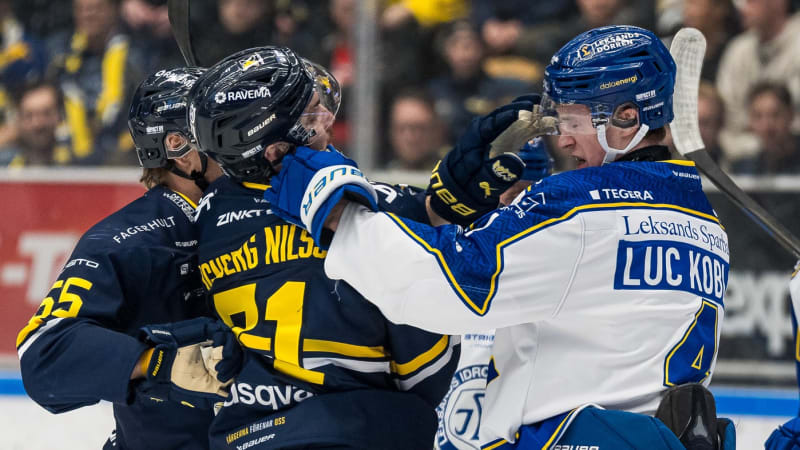 Švédská férovka: Hokejista dostal výprask na střídačce soupeřů, melu zachytila kamera